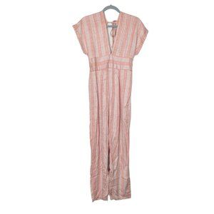 Women's l*space Capistrano cap sleeve jumpsuit, pink, size M